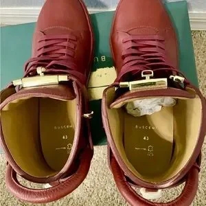 Buscemi | Shoes | Buscemi Mens 0mm Red Leather Sneakers